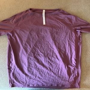 Lululemon Back In Action Short Sleeve - Vintage Plum - 6